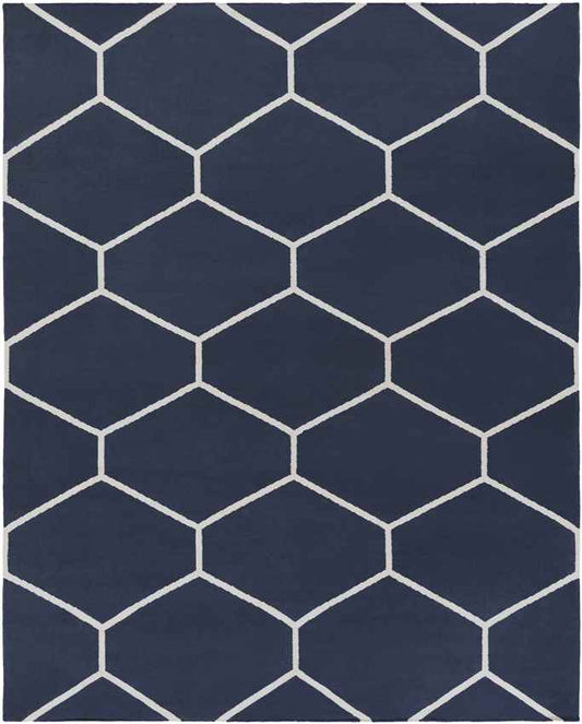 Arvada Modern Navy/White Area Rug