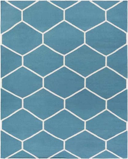 Arvada Modern Blue/White Area Rug