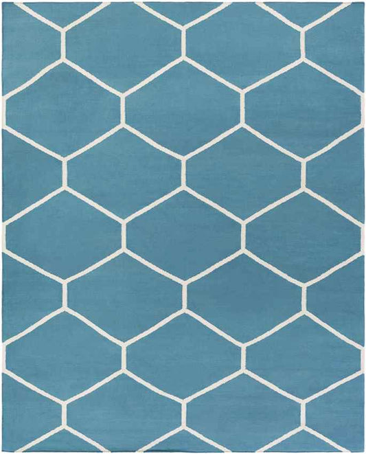 Arvada Modern Blue/White Area Rug