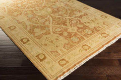 Ashdown Traditional Burnt Orange Area Rug