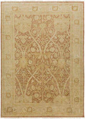 Ashdown Traditional Burnt Orange Area Rug
