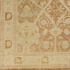 Ashdown Traditional Burnt Orange Area Rug