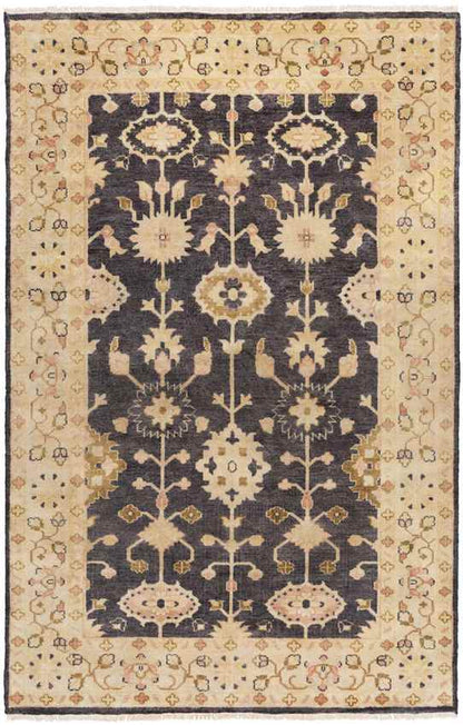 Taranto Traditional Black/Gold Area Rug