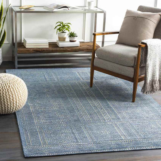 Jaimie Traditional Denim Area Rug