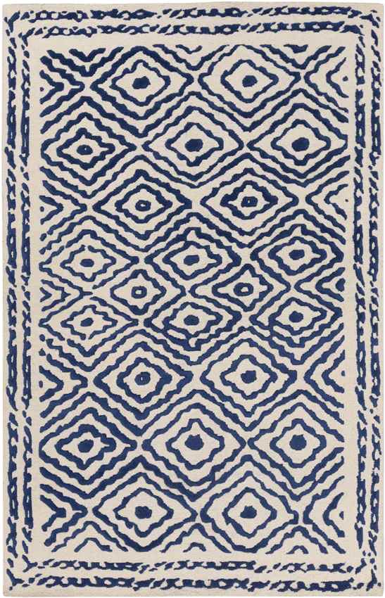 Ashland Modern Blue/Ivory Area Rug