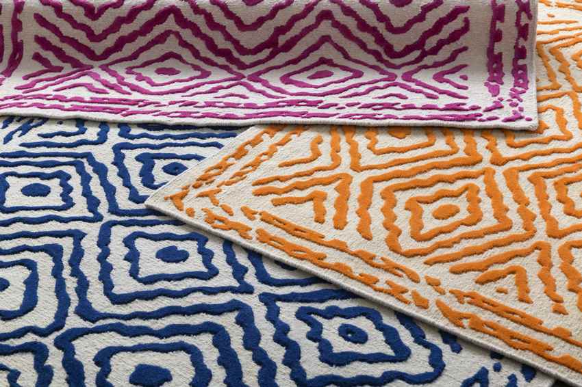 Ashland Modern Blue/Ivory Area Rug