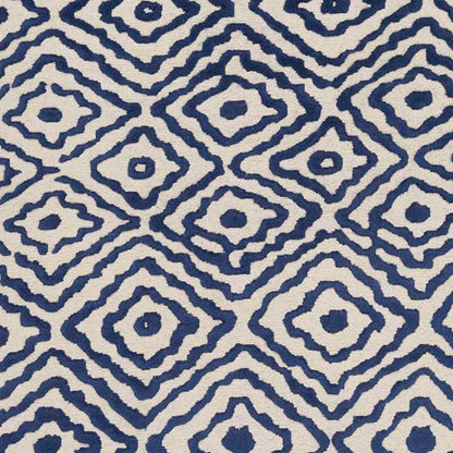 Ashland Modern Blue/Ivory Area Rug