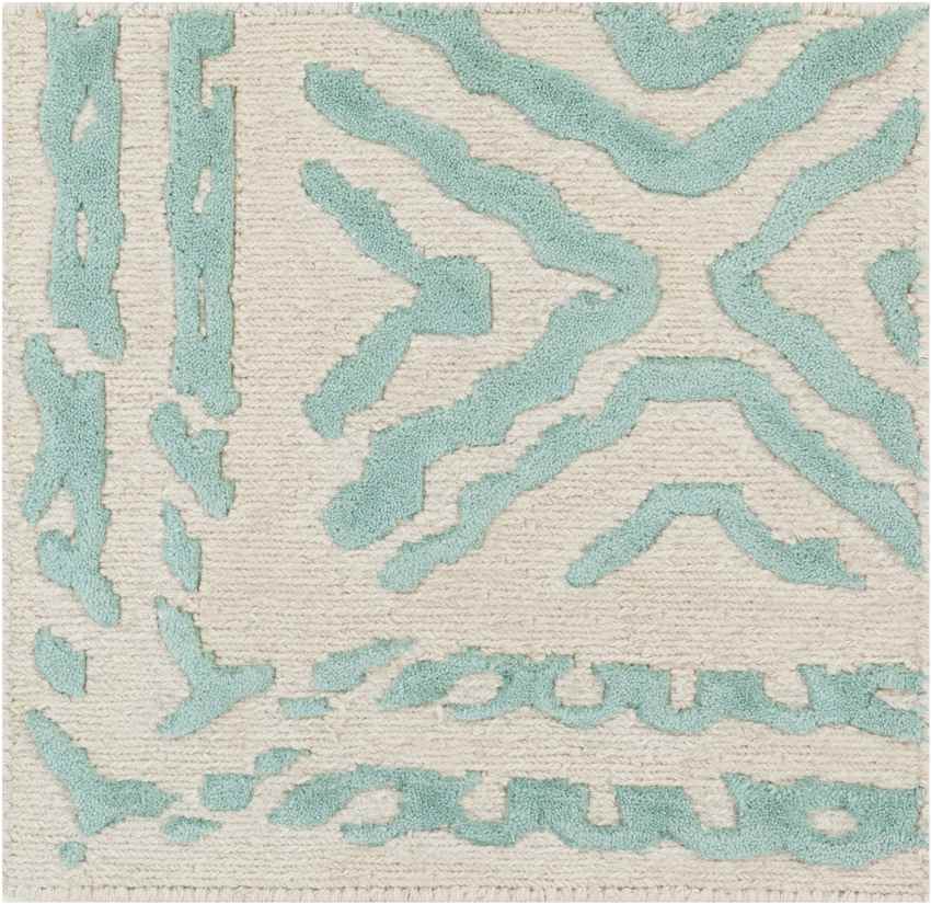 Ashland Modern Teal/Beige Area Rug