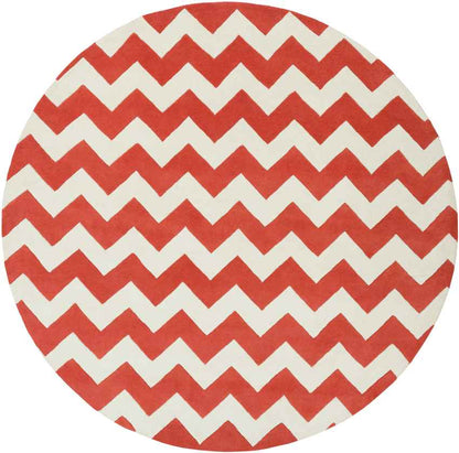 Zwiep Modern Orange/Ivory Area Rug