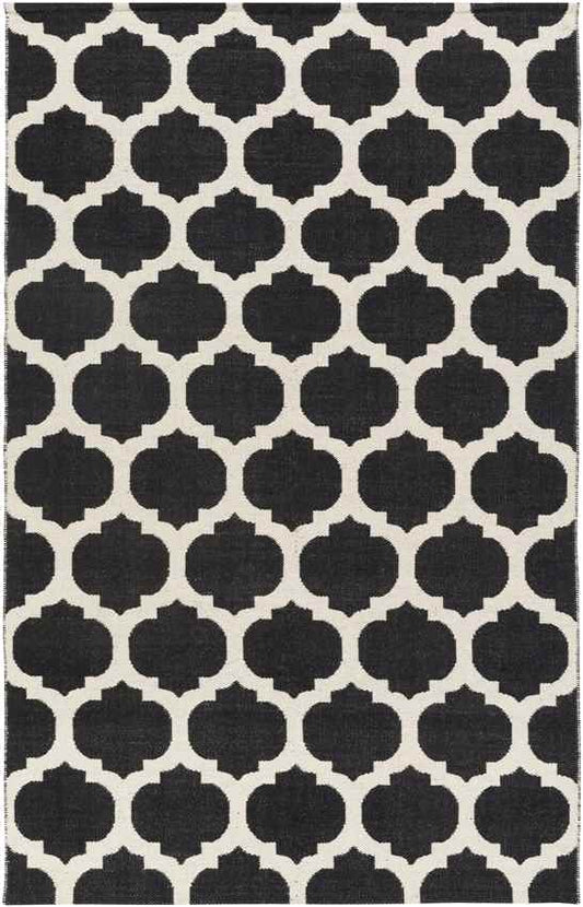 Auburndale Modern Black/Light Gray Area Rug