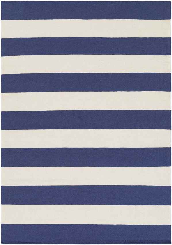 Autaugaville Modern Navy/White Area Rug