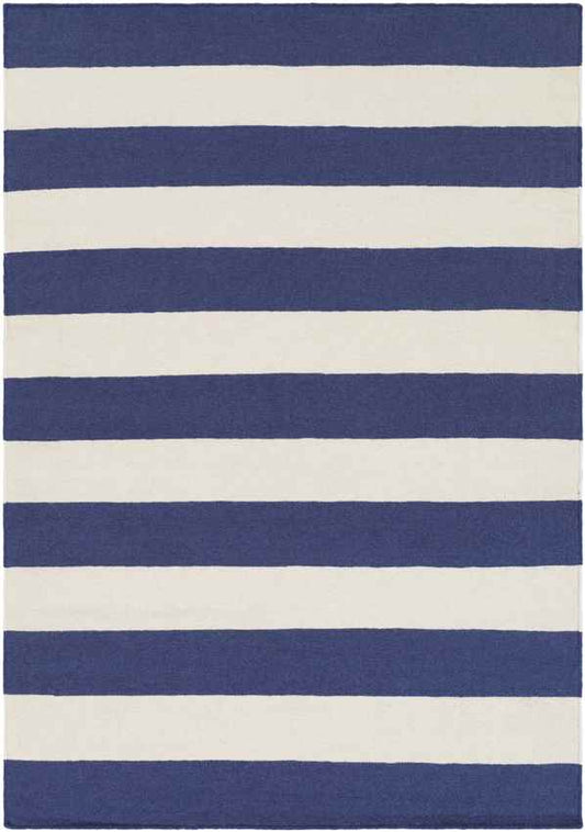 Autaugaville Modern Navy/White Area Rug
