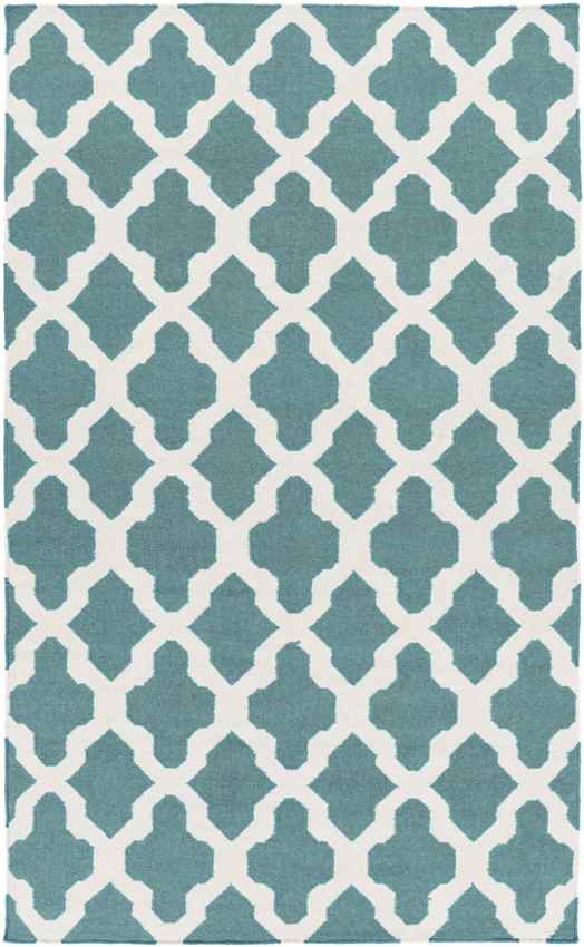 Woold Modern Teal Area Rug