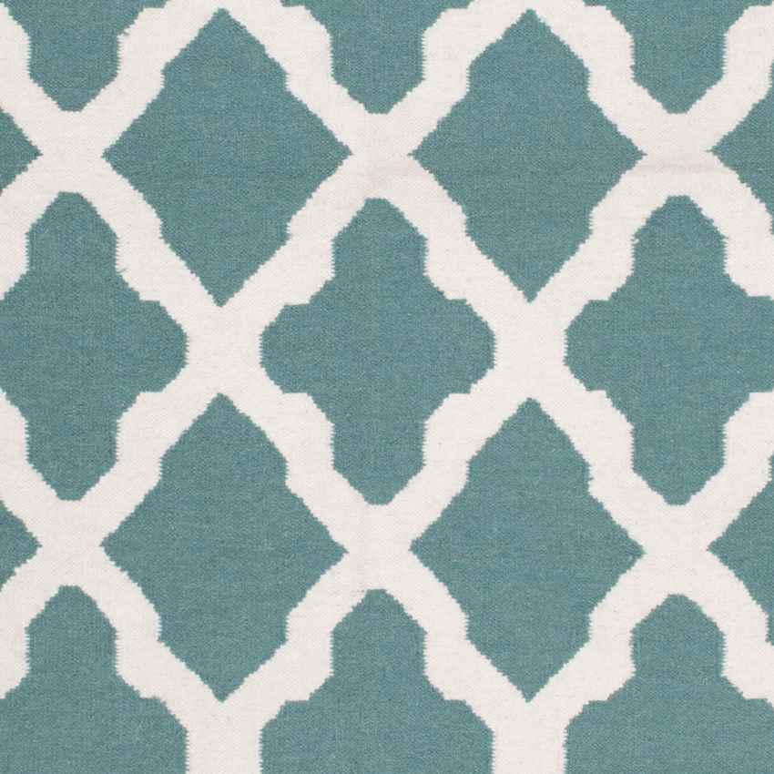 Woold Modern Teal Area Rug