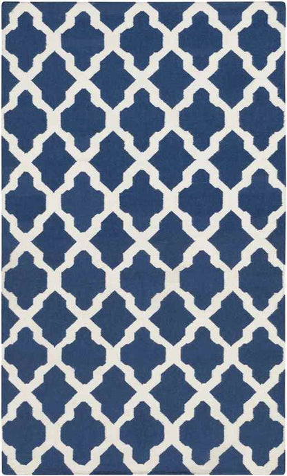 Woold Modern Blue/Creme Area Rug