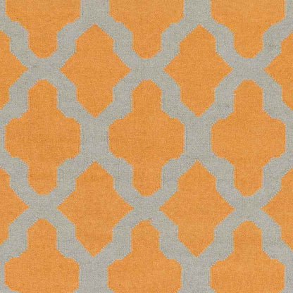 Woold Modern Orange/Grey Area Rug