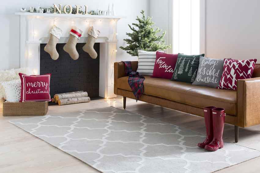 Woord Modern Grey/Off White Area Rug