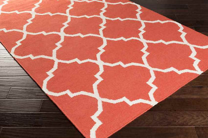 Woord Modern Orange Area Rug