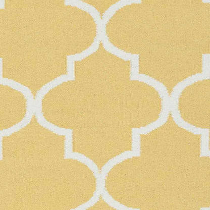 Woord Modern Yellow/White Area Rug