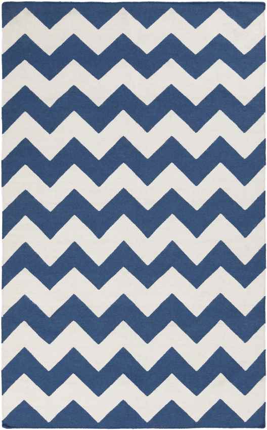 Wordragen Modern Blue/Ivory Area Rug