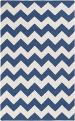 Wordragen Modern Blue/Ivory Area Rug