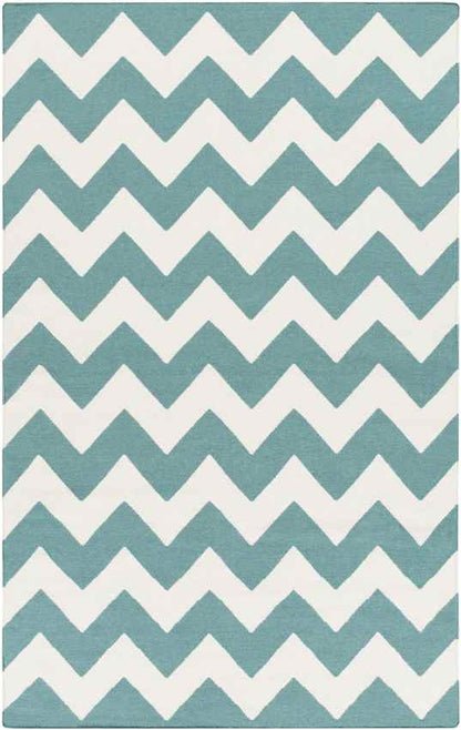 Wordragen Modern Teal Area Rug