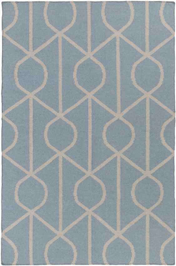 Avoca Modern Light Blue/Ivory Area Rug
