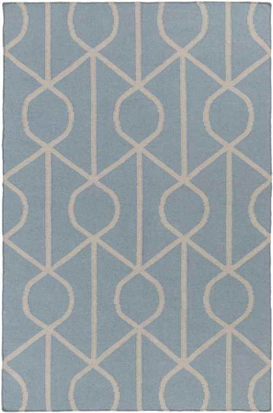 Avoca Modern Light Blue/Ivory Area Rug
