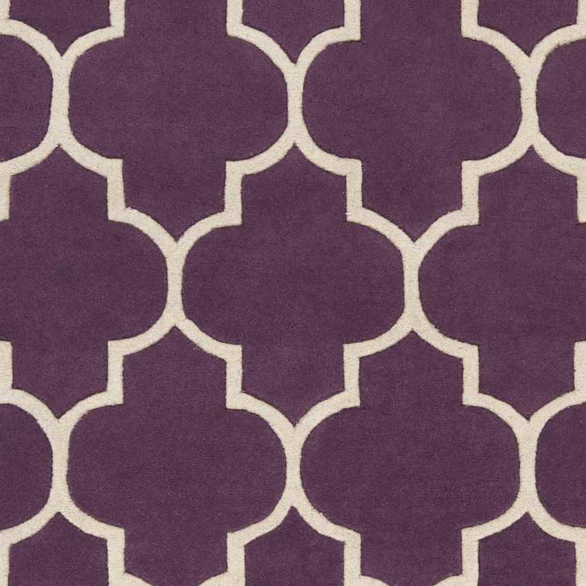 Azusa Modern Purple/Off-White Area Rug