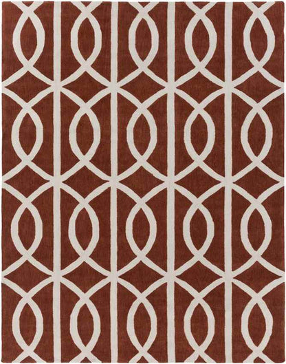 Bainbridge Modern Orange Area Rug