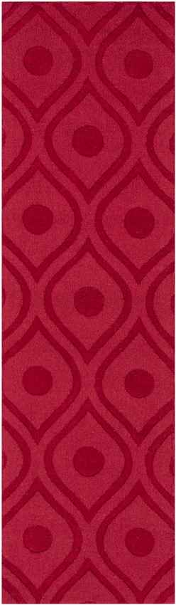 Bantam Modern Red Area Rug