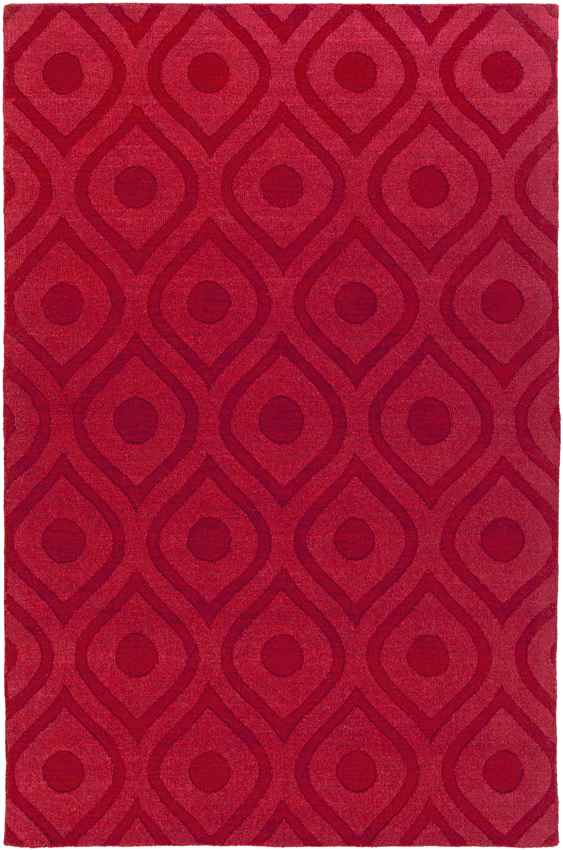 Bantam Modern Red Area Rug