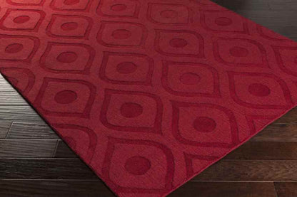 Bantam Modern Red Area Rug