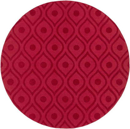 Bantam Modern Red Area Rug