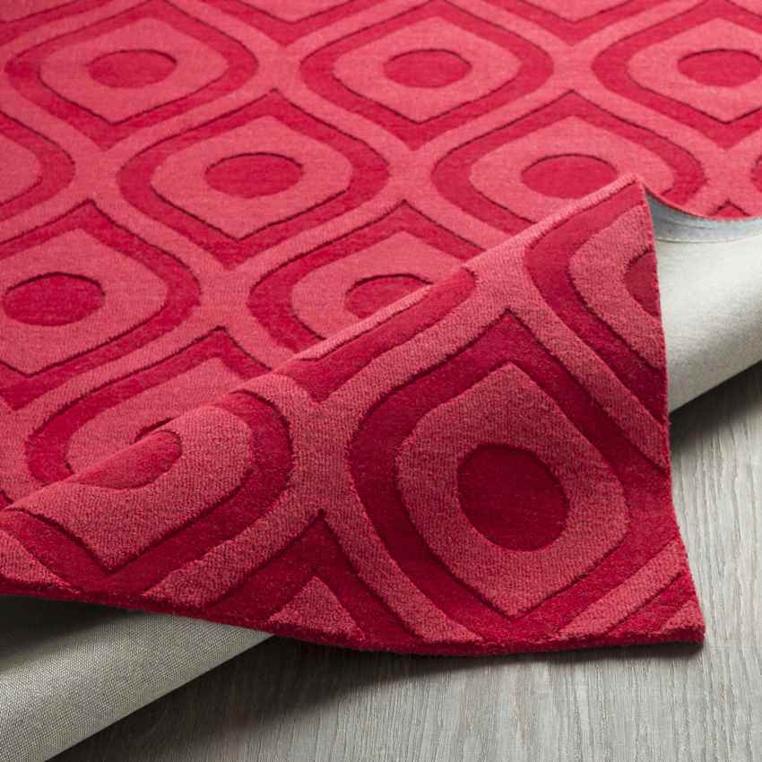 Bantam Modern Red Area Rug