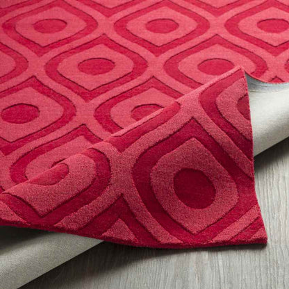 Bantam Modern Red Area Rug