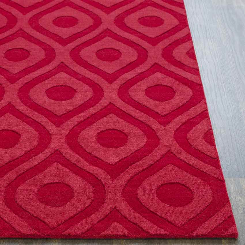 Bantam Modern Red Area Rug