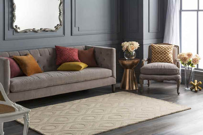 Bantam Modern Khaki Area Rug