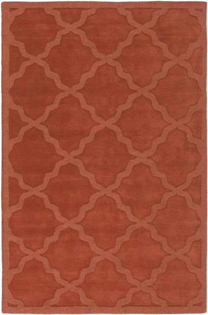 Ermont Modern Coral Red Area Rug