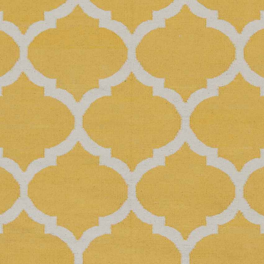 Zeddam Modern Bright Yellow Area Rug