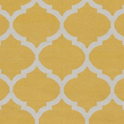 Zeddam Modern Bright Yellow Area Rug