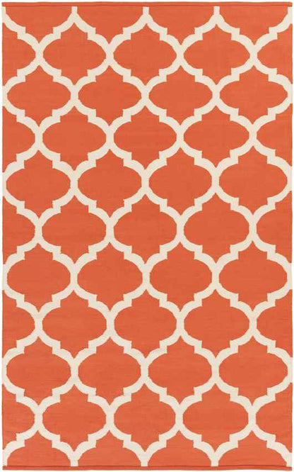 Zeddam Modern Orange Area Rug