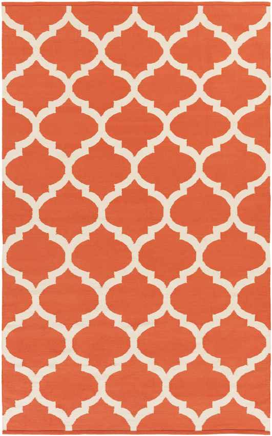 Zeddam Modern Orange Area Rug