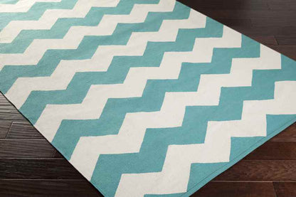 Zetten Modern Teal Area Rug