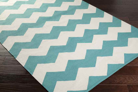 Zetten Modern Teal Area Rug