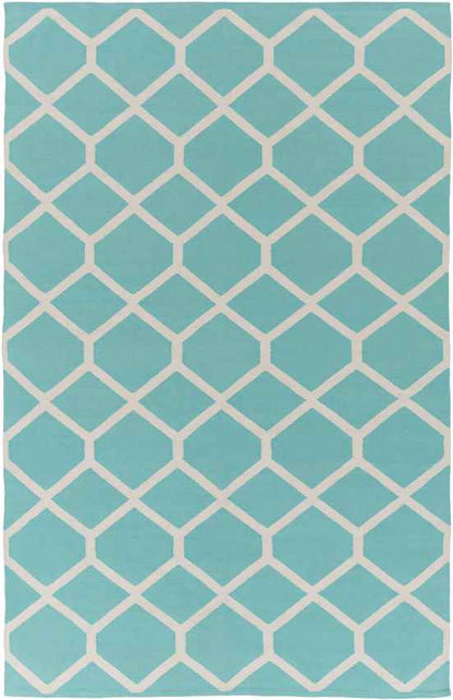 Baxley Modern Blue/Ivory Area Rug