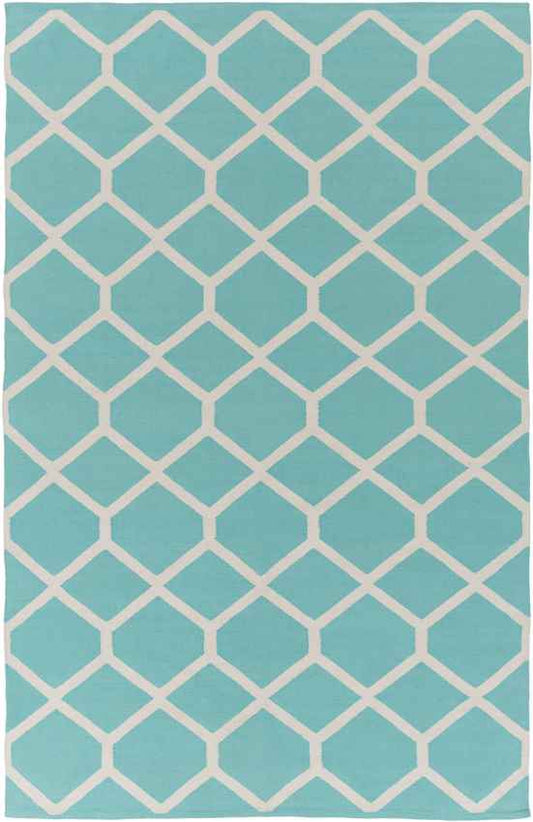 Baxley Modern Blue/Ivory Area Rug