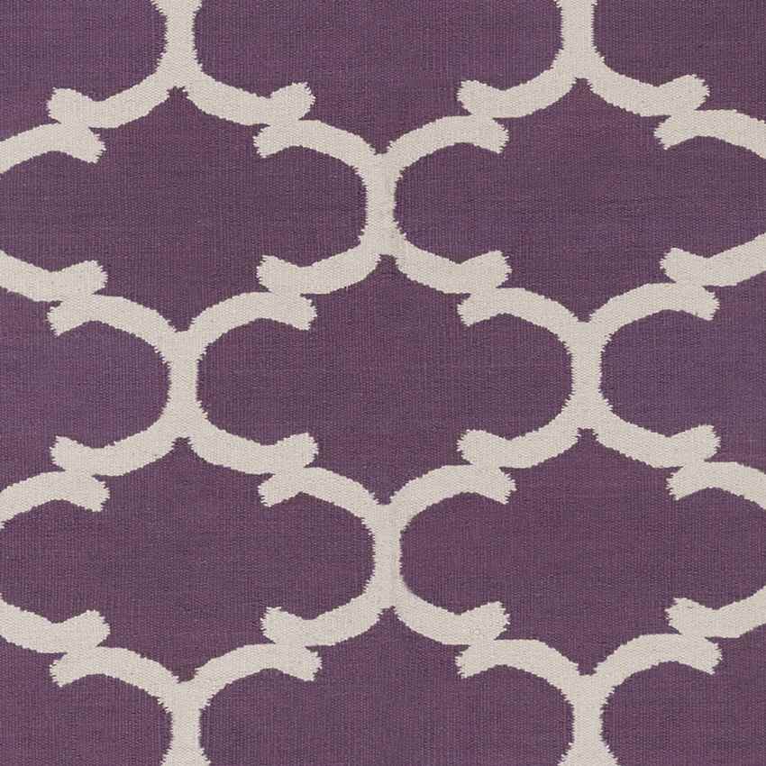 Zeumeren Modern Violet/Ivory Area Rug