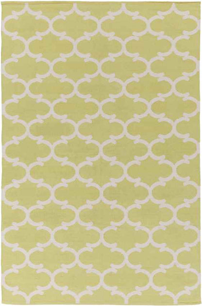 Zeumeren Modern Yellow/Ivory Area Rug