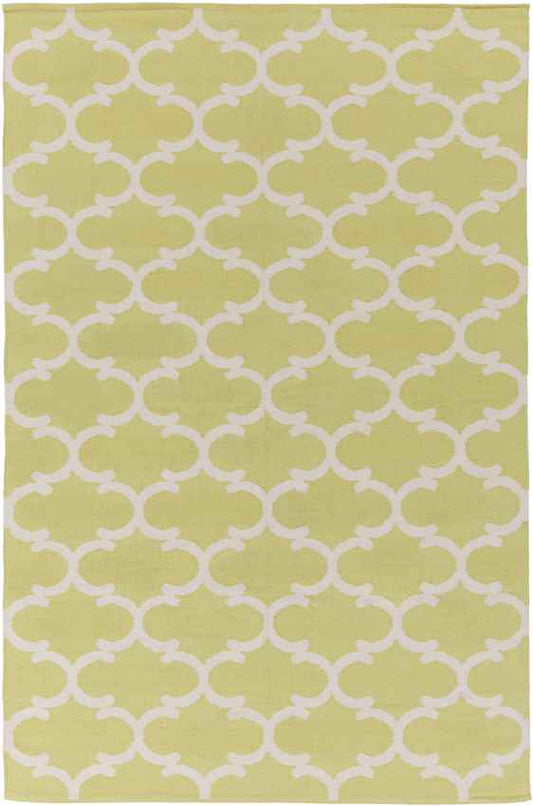 Zeumeren Modern Yellow/Ivory Area Rug